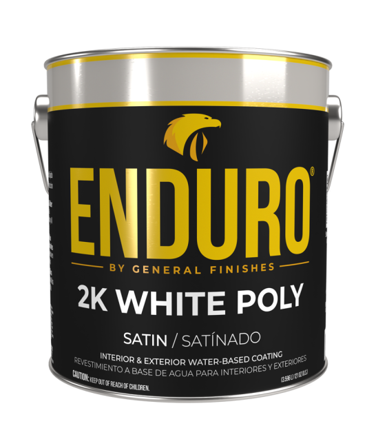 Enduro Professional Water-Based Tintable 2K White Poly W/Catalyst