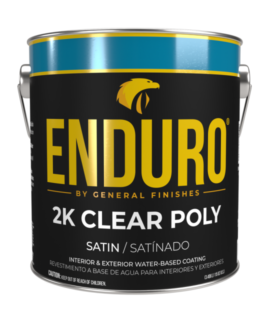 Enduro Professional Water-Based Tintable 2K Clear Poly W/Catalyst